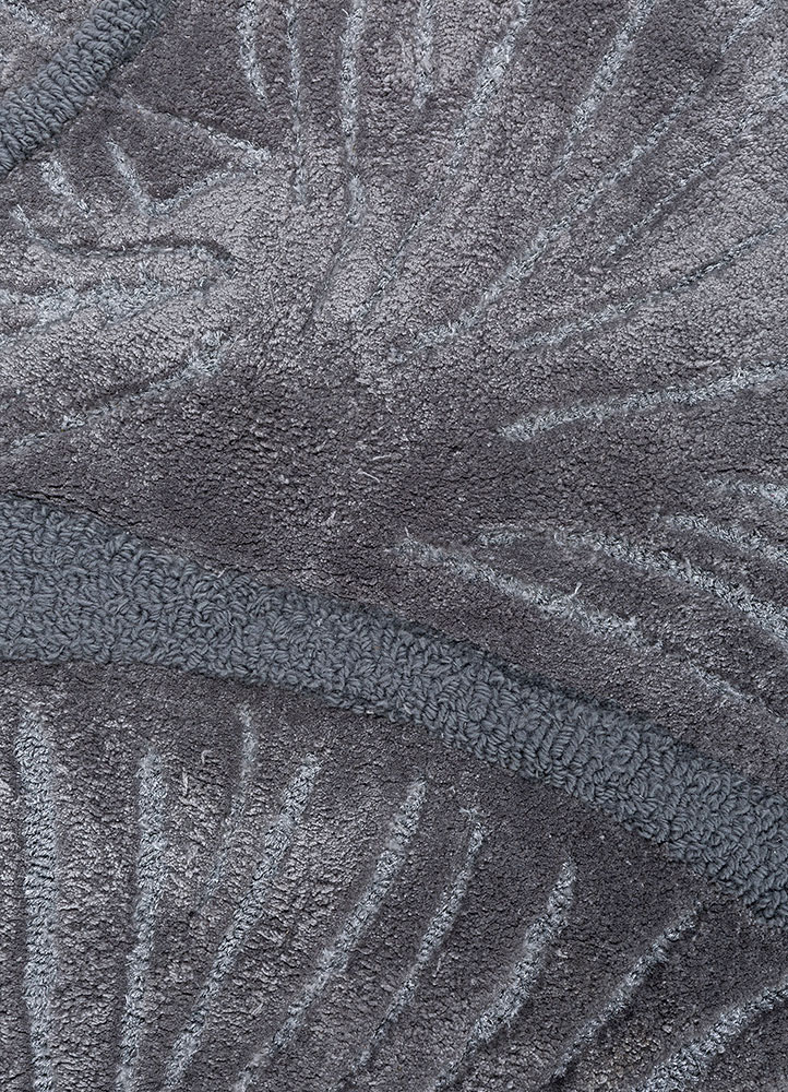 aurelia blue wool and viscose hand tufted Rug - CloseUp