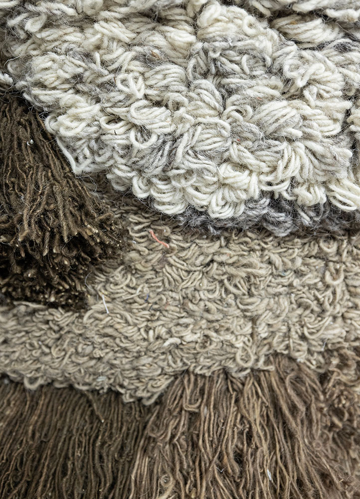 diwar beige and brown wool wall art WALL ART & TAPESTRY - CloseUp