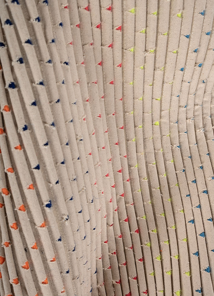 wall installation ivory wool wall art WALL ART & TAPESTRY - CloseUp