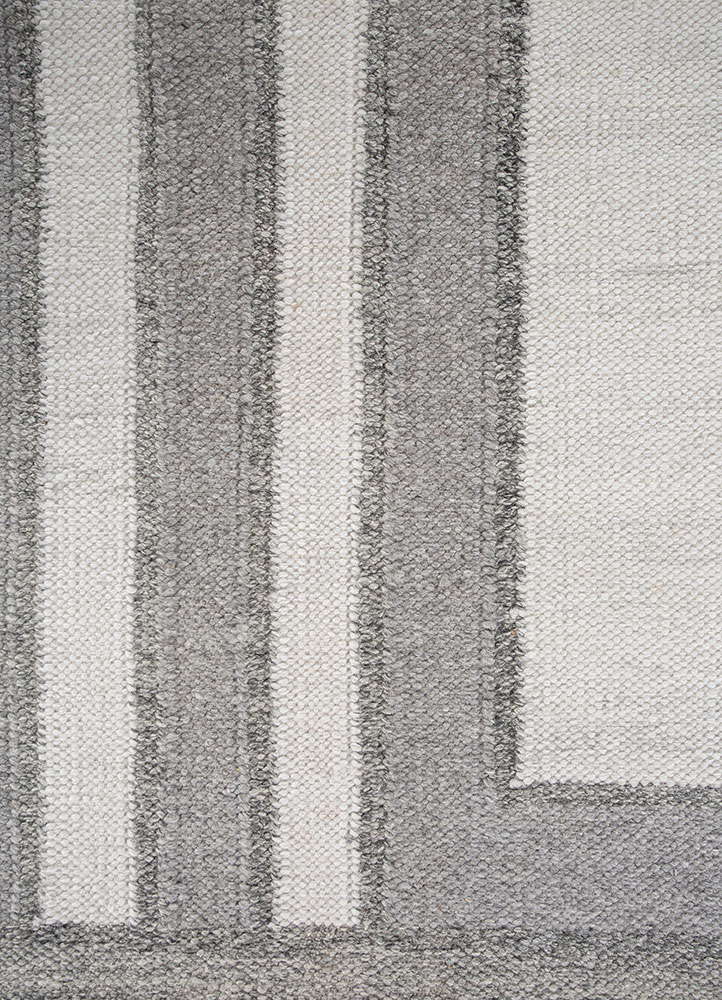 al fresco ivory polyester flat weaves Rug - CloseUp
