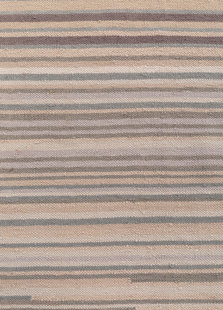 indusbar blue wool flat weaves Rug - CloseUp