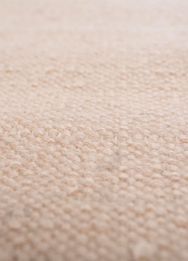 checkers blue wool flat weaves Rug - CloseUp