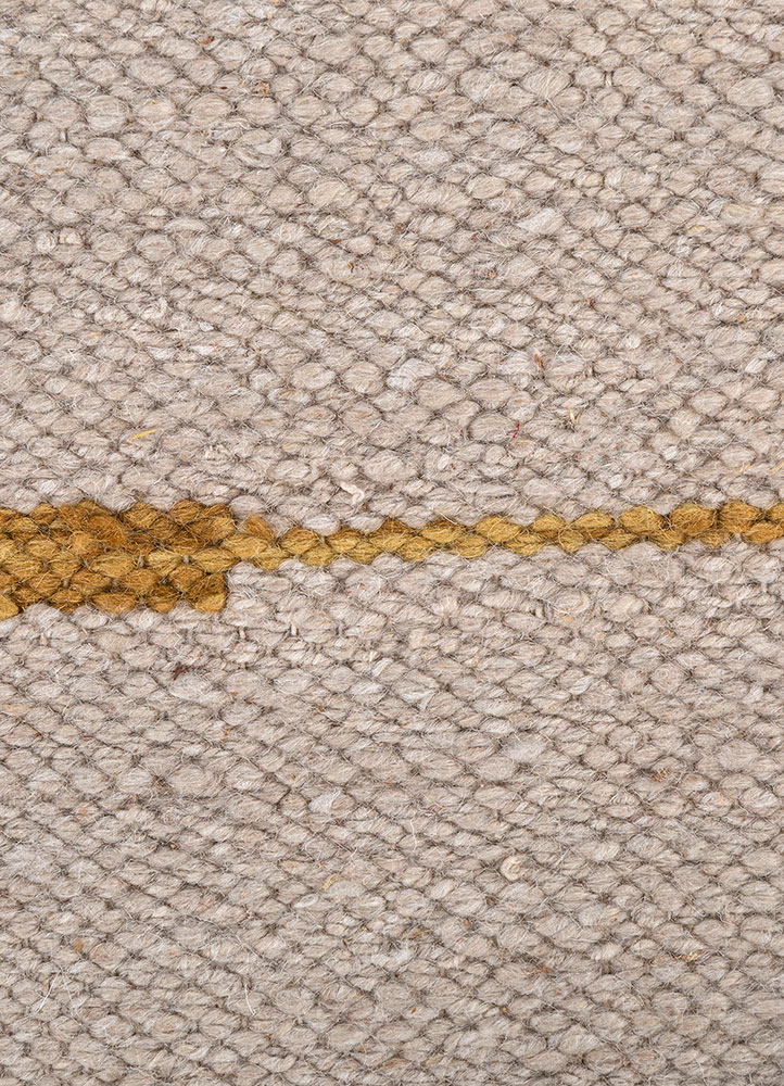 bedouin ivory wool flat weaves Rug - CloseUp