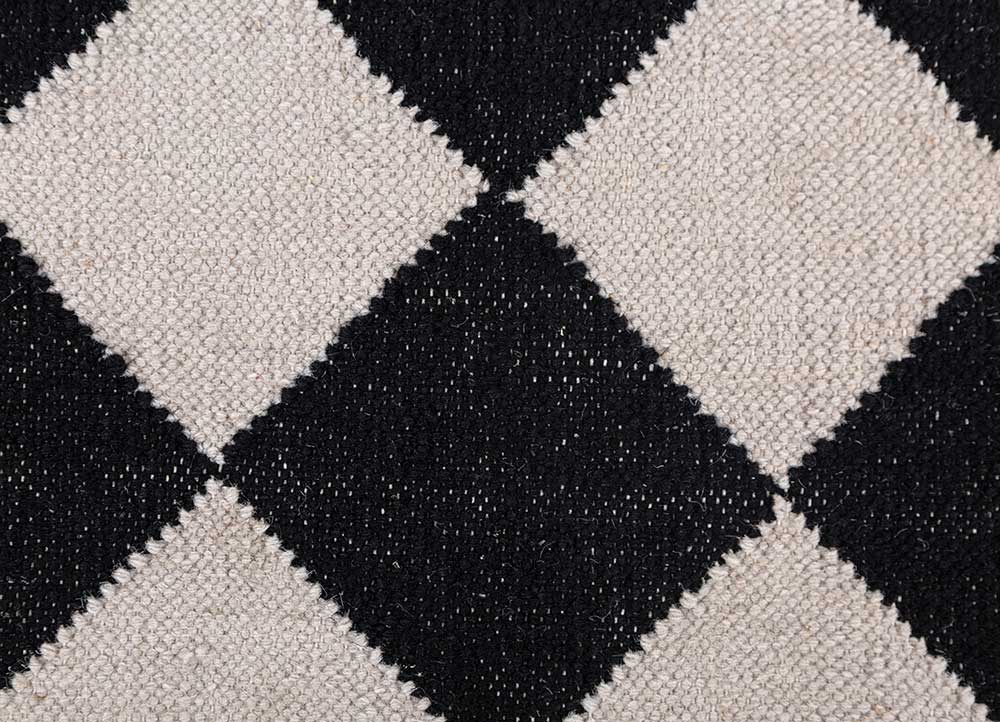 alhambra ivory wool flat weaves Rug - CloseUp