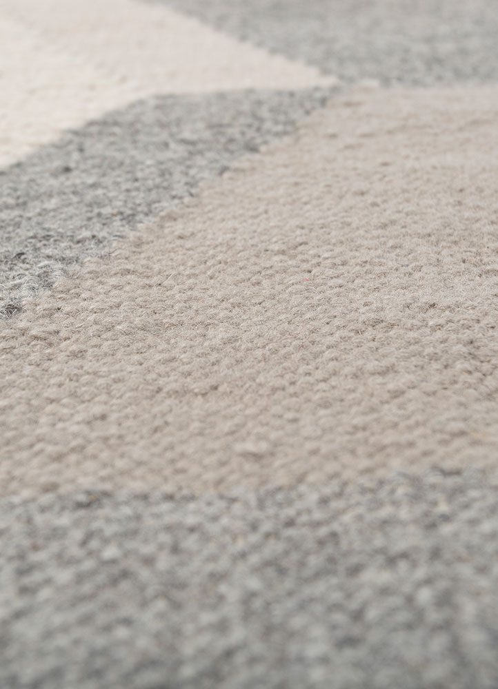 alhambra ivory wool flat weaves Rug - CloseUp