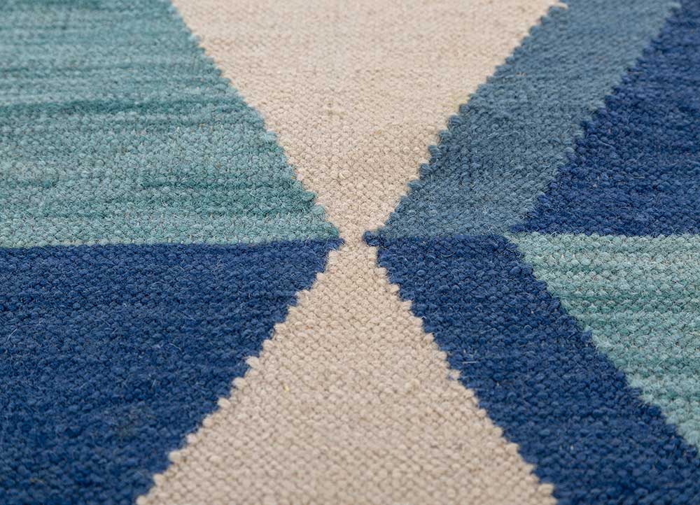 alhambra ivory wool flat weaves Rug - CloseUp
