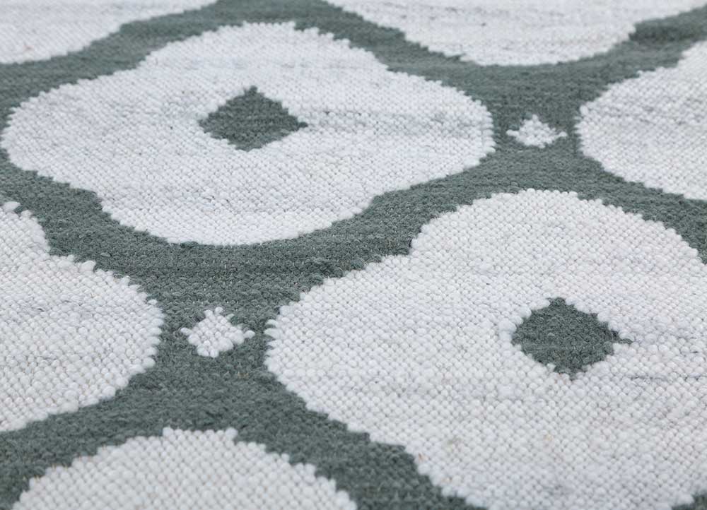 alhambra ivory wool flat weaves Rug - CloseUp