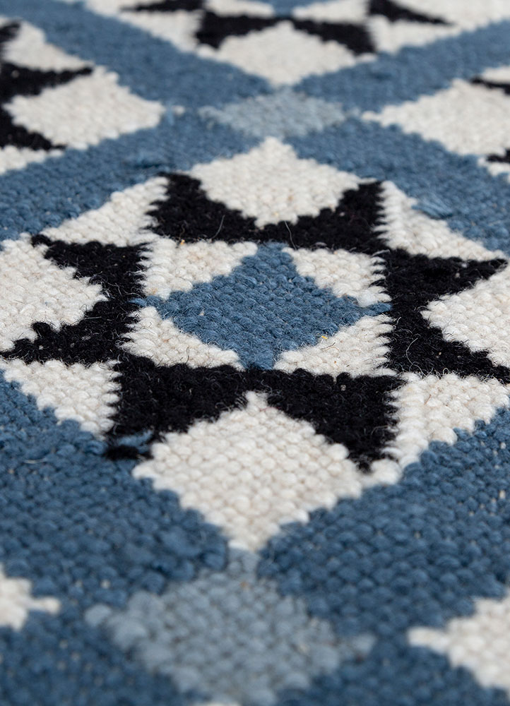 alhambra ivory wool flat weaves Rug - CloseUp