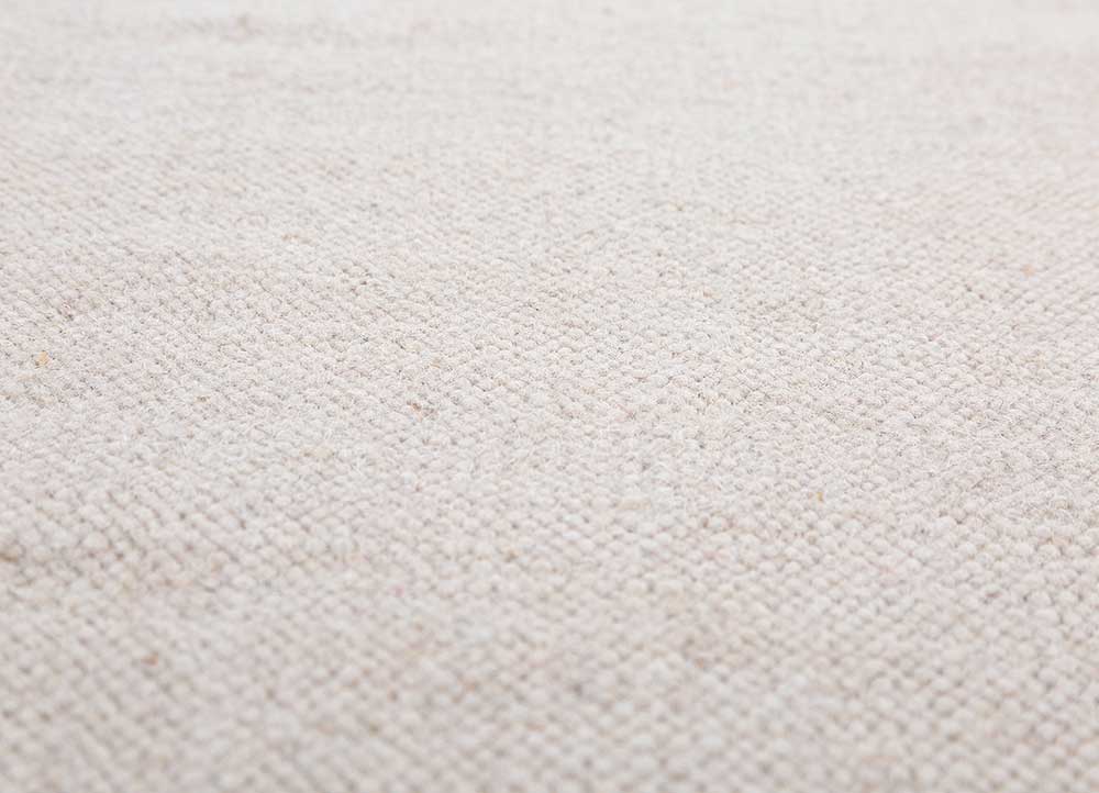 alhambra ivory wool flat weaves Rug - CloseUp