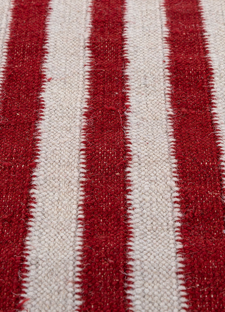alhambra ivory wool flat weaves Rug - CloseUp