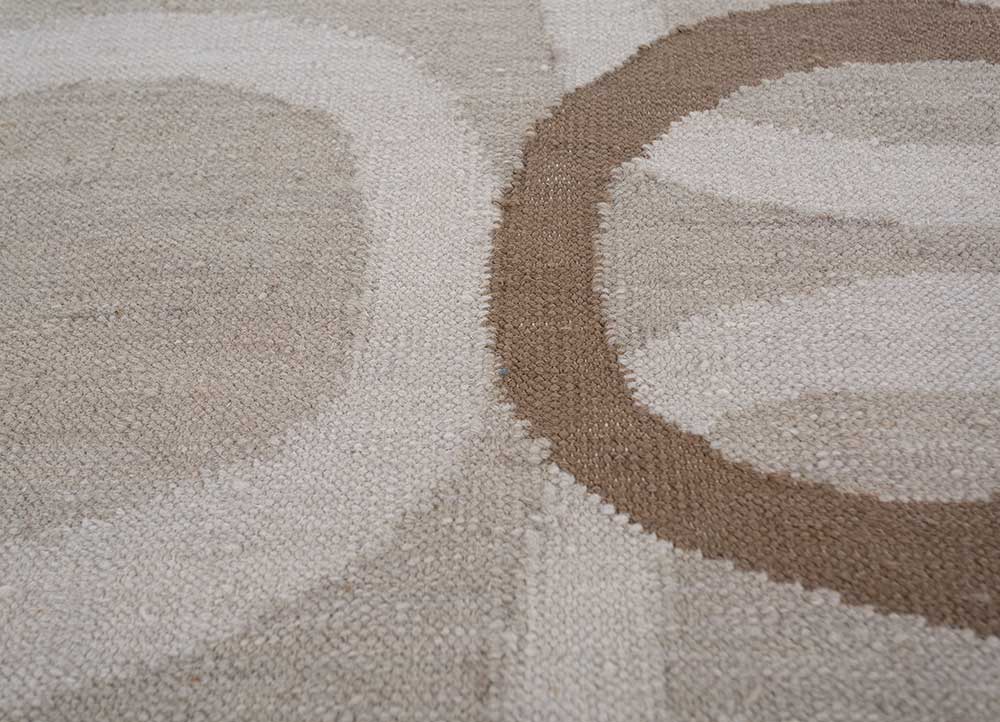 alhambra ivory wool flat weaves Rug - CloseUp