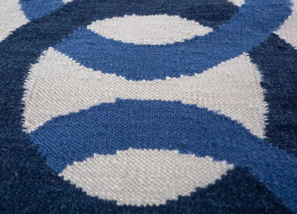 alhambra ivory wool flat weaves Rug - CloseUp