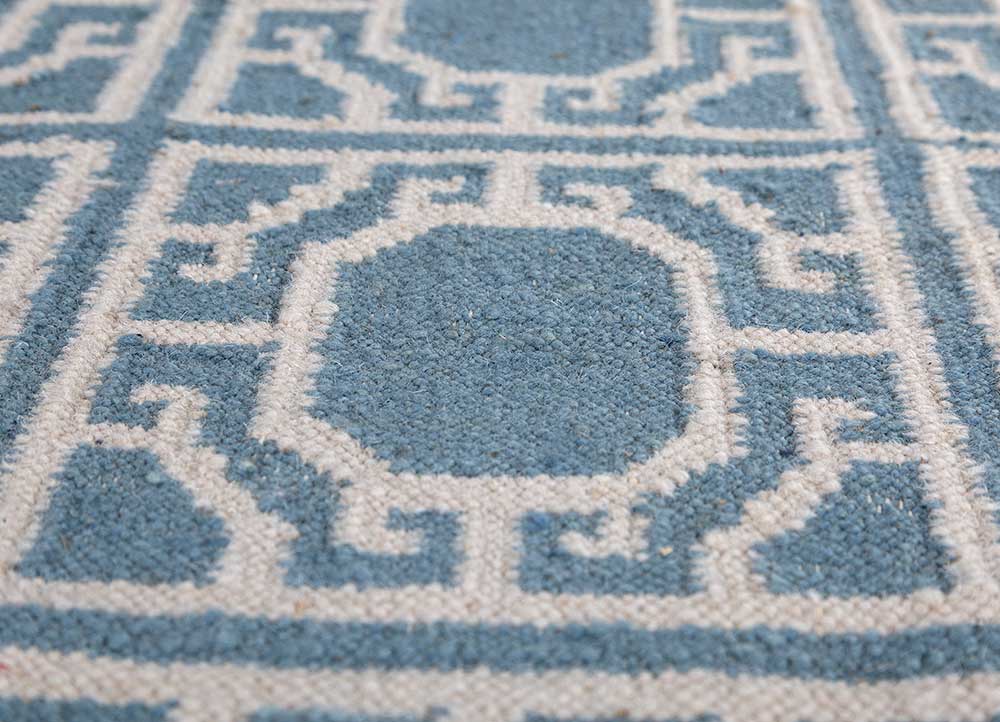 alhambra ivory wool flat weaves Rug - CloseUp