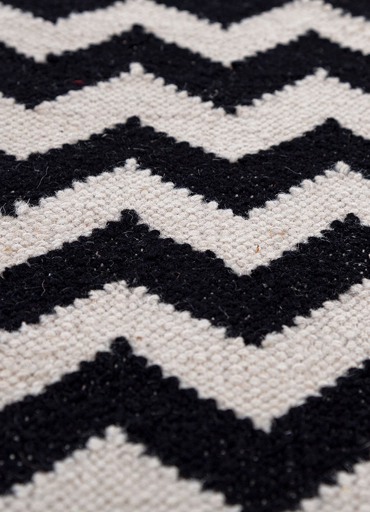 alhambra ivory wool flat weaves Rug - CloseUp