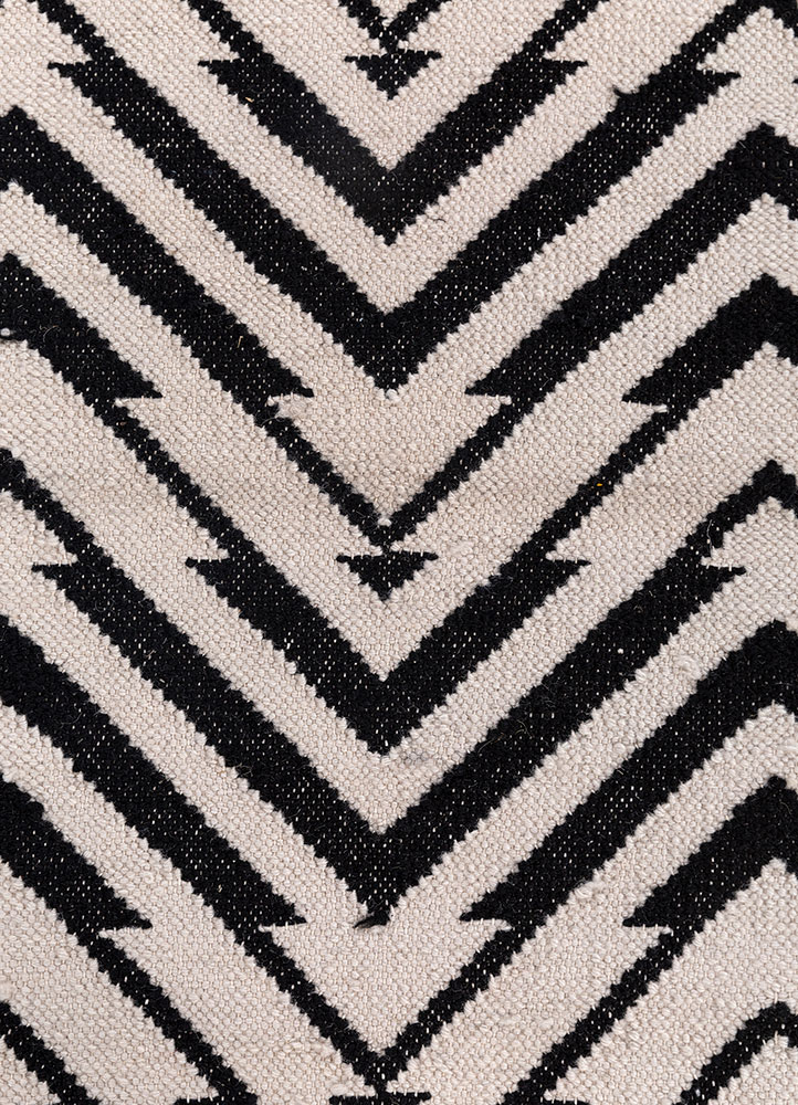 alhambra ivory wool flat weaves Rug - CloseUp