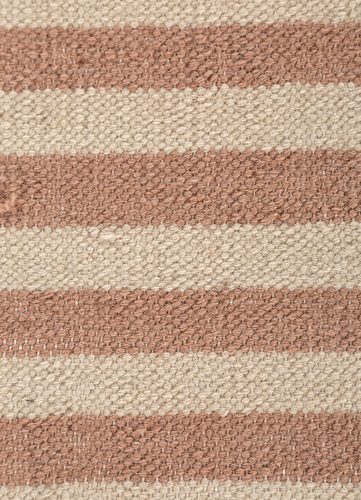 alhambra red and orange wool flat weaves Rug - CloseUp