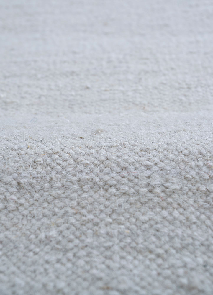 indusbar grey and black wool flat weaves Rug - CloseUp