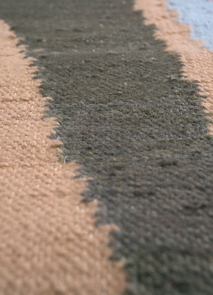 orenda pink and purple wool flat weaves Rug - CloseUp