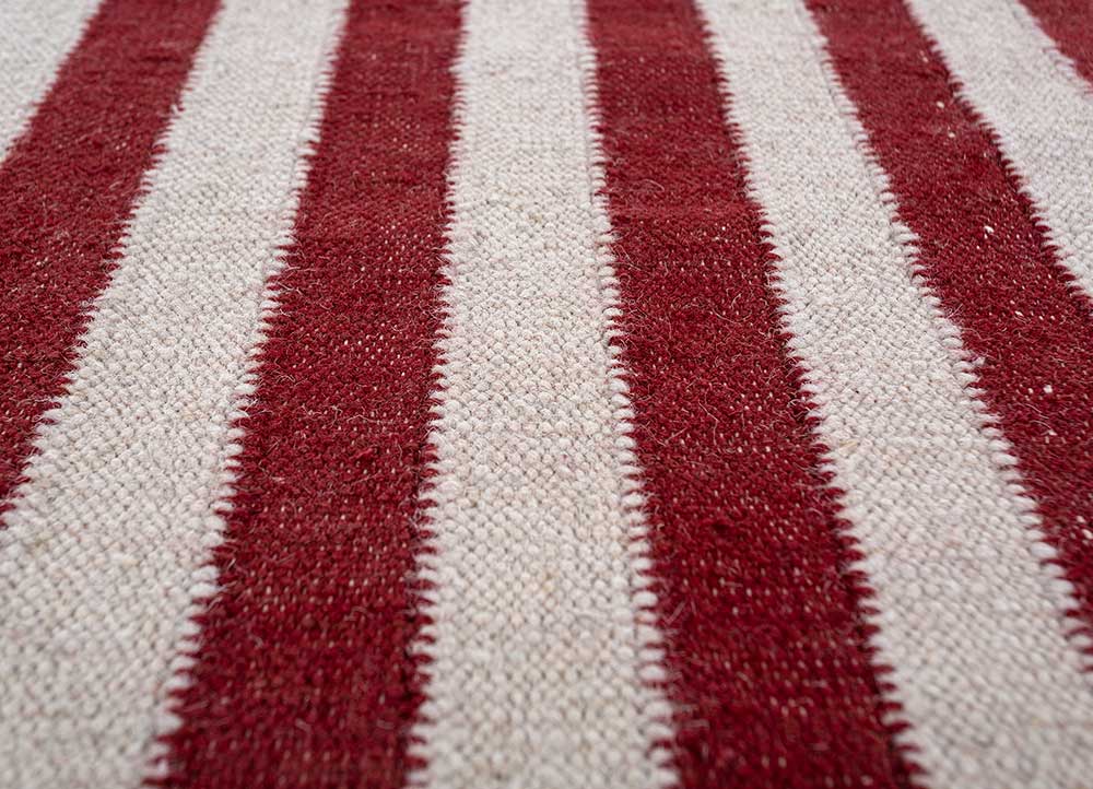 alhambra ivory wool flat weaves Rug - CloseUp