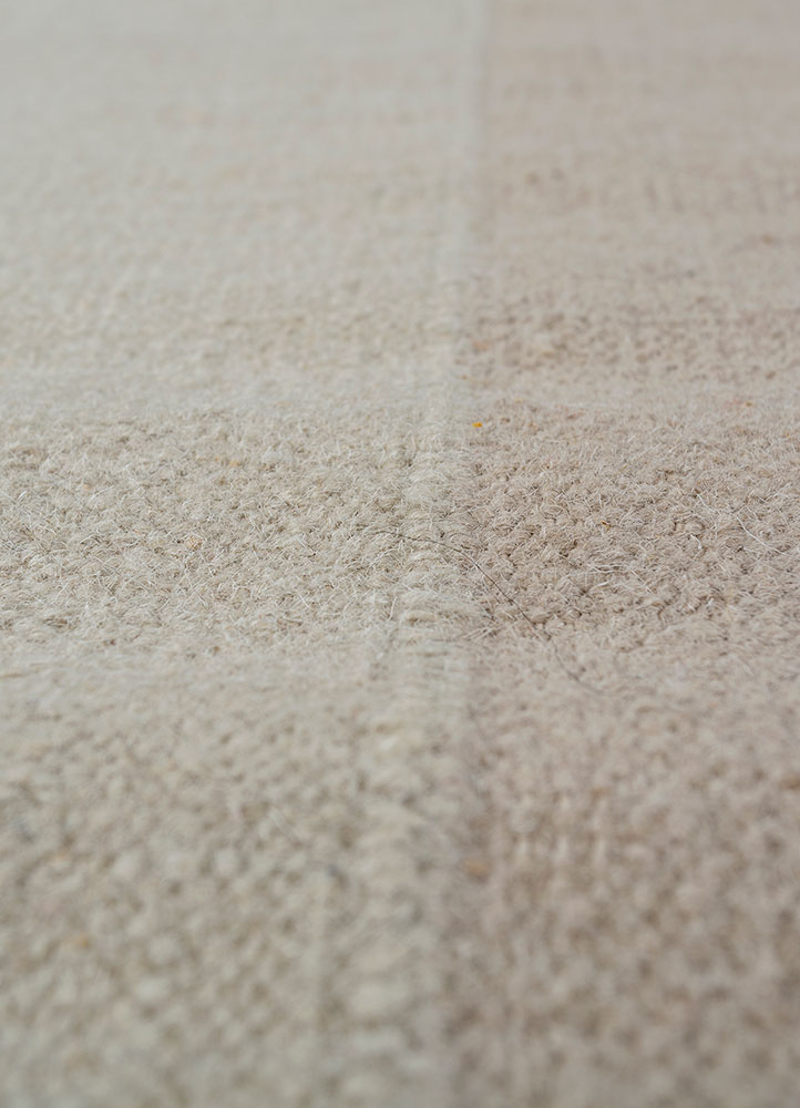 checkers grey and black wool flat weaves Rug - CloseUp