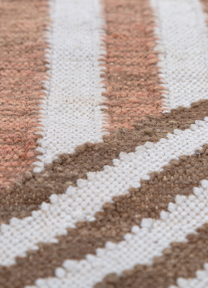 alhambra ivory wool flat weaves Rug - CloseUp