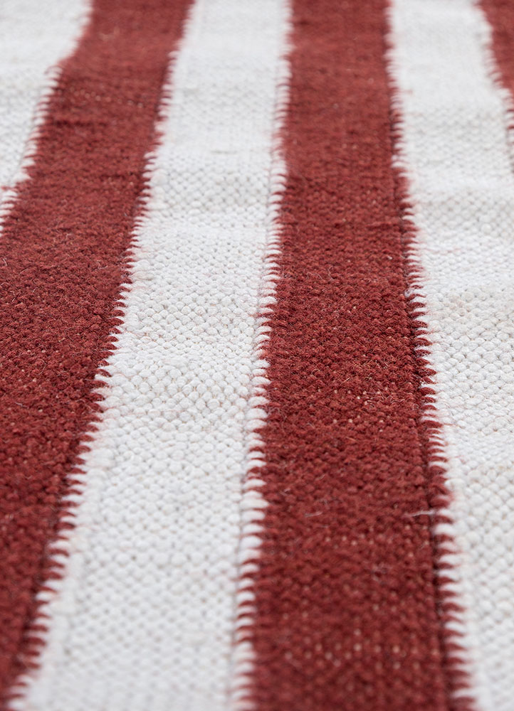 alhambra ivory wool flat weaves Rug - CloseUp
