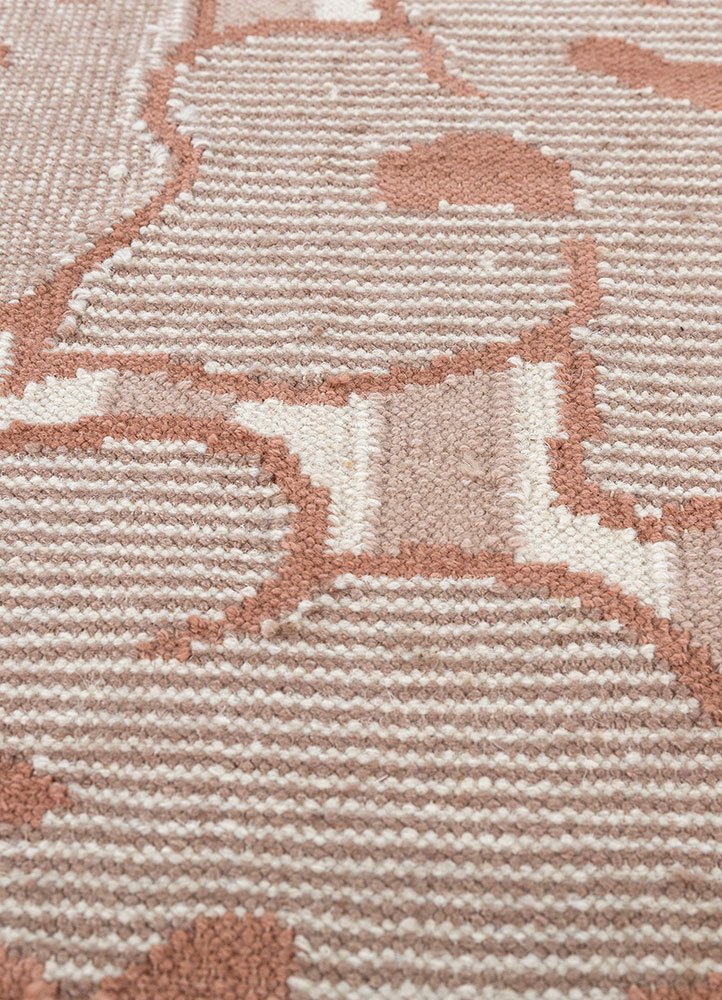 alhambra ivory wool flat weaves Rug - CloseUp