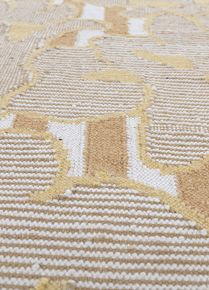 alhambra ivory wool flat weaves Rug - CloseUp