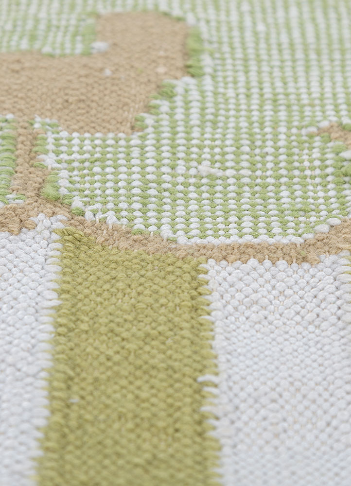 alhambra ivory wool flat weaves Rug - CloseUp