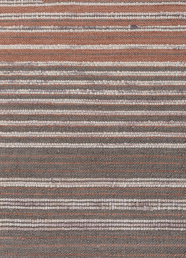 indusbar ivory wool flat weaves Rug - CloseUp