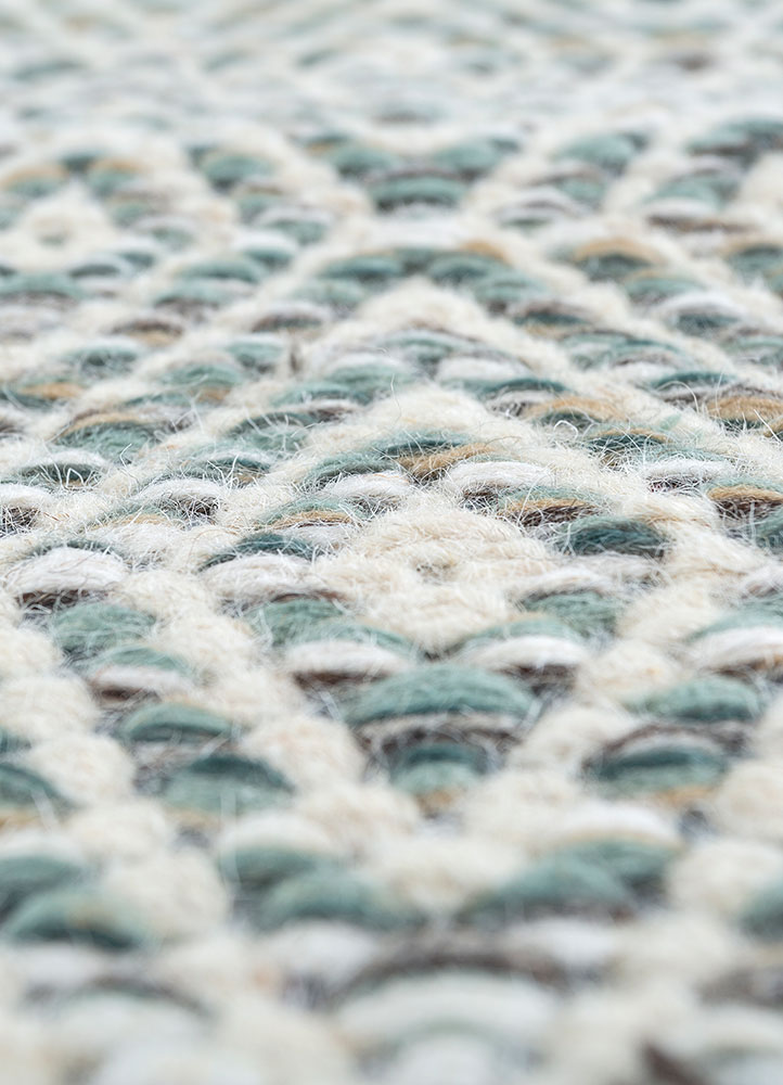 abrash multi wool and viscose flat weaves Rug - CloseUp