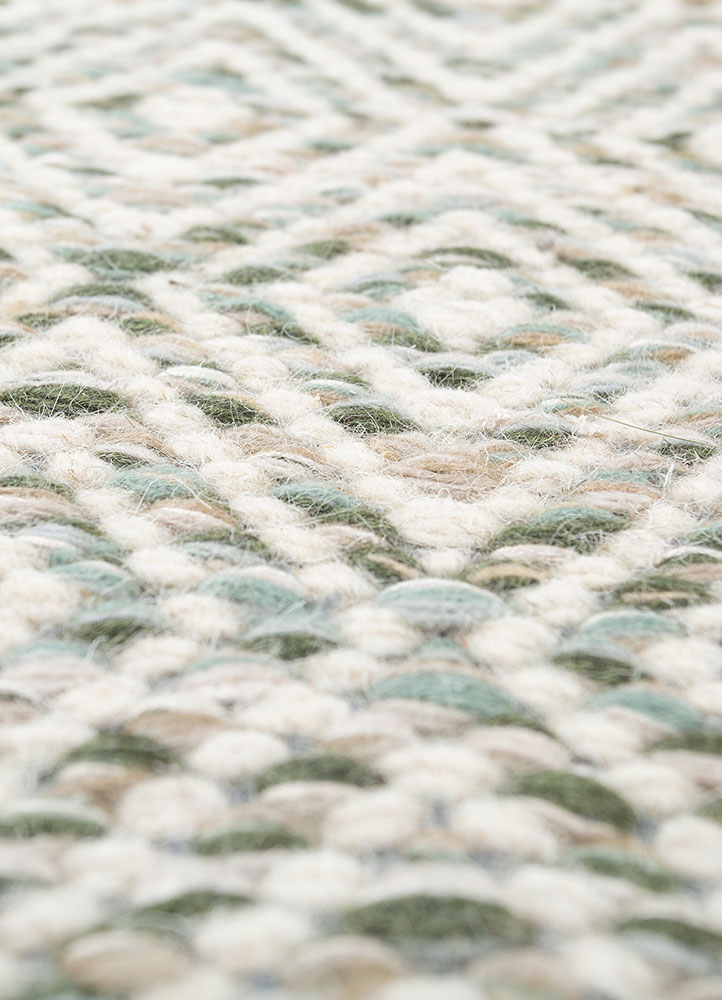 abrash grey and black wool and viscose flat weaves Rug - CloseUp