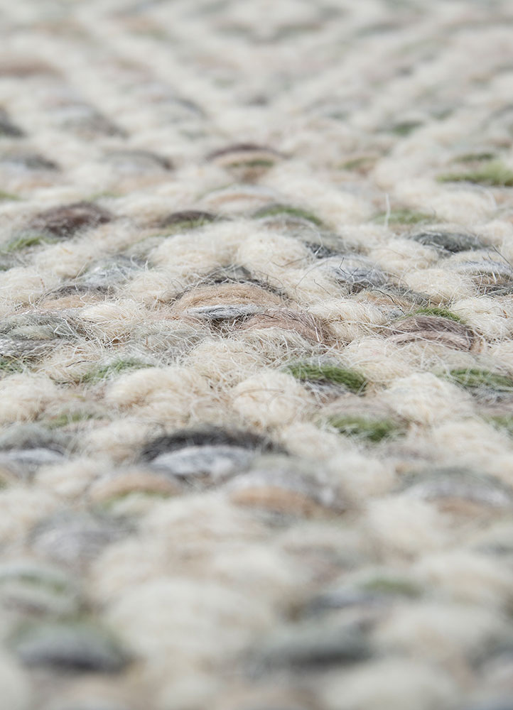abrash grey and black wool and viscose flat weaves Rug - CloseUp