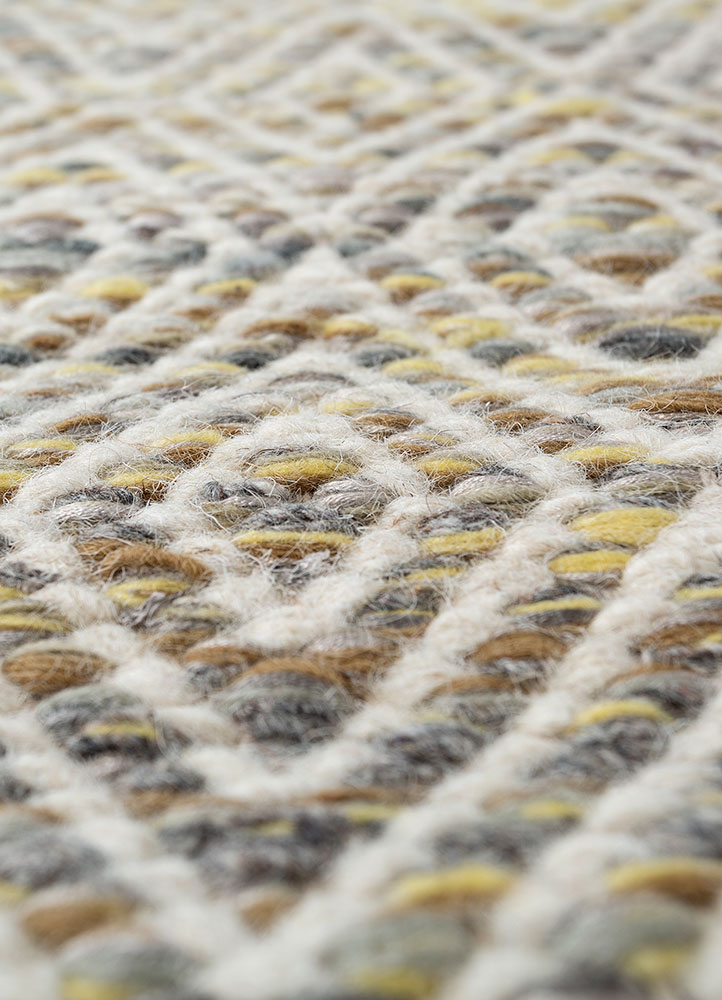 abrash red and orange wool and viscose flat weaves Rug - CloseUp