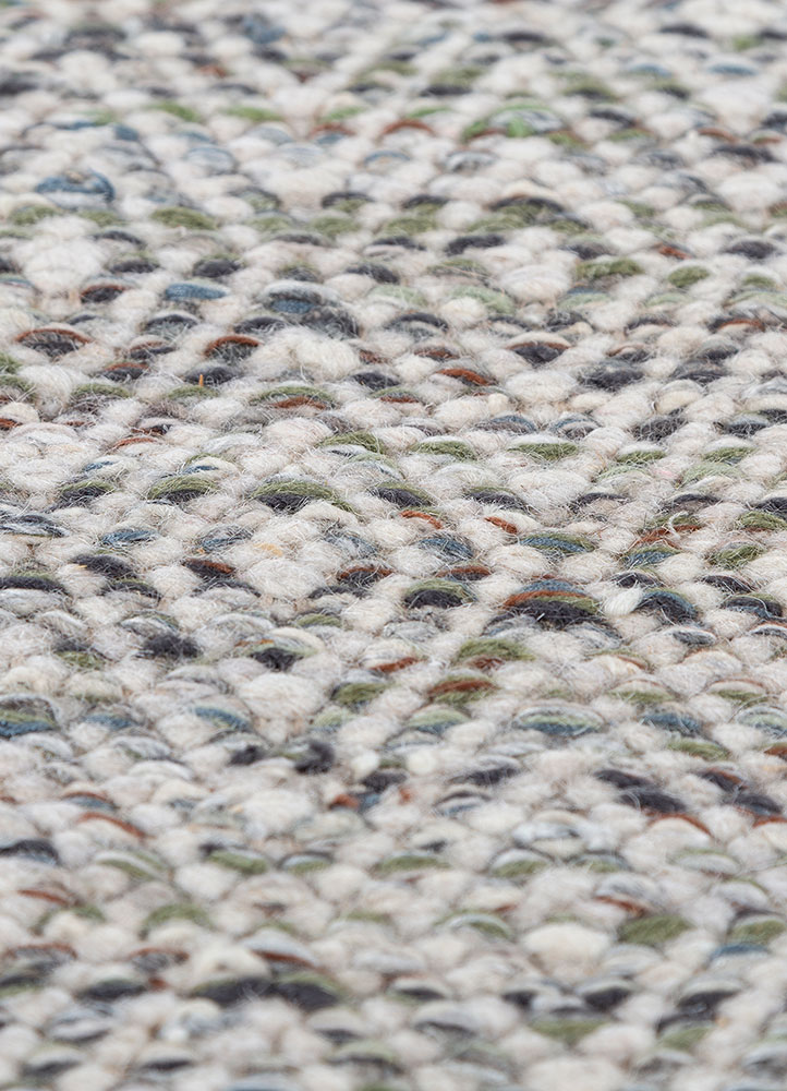 abrash grey and black wool and viscose flat weaves Rug - CloseUp