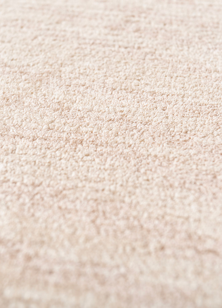 azalea beige and brown bamboo silk hand knotted Rug - CloseUp