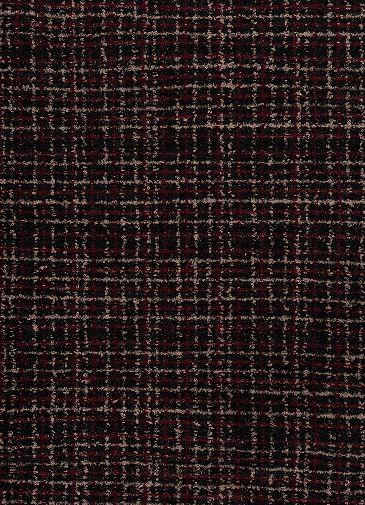 atelier grey and black acrylic hand knotted Rug - CloseUp