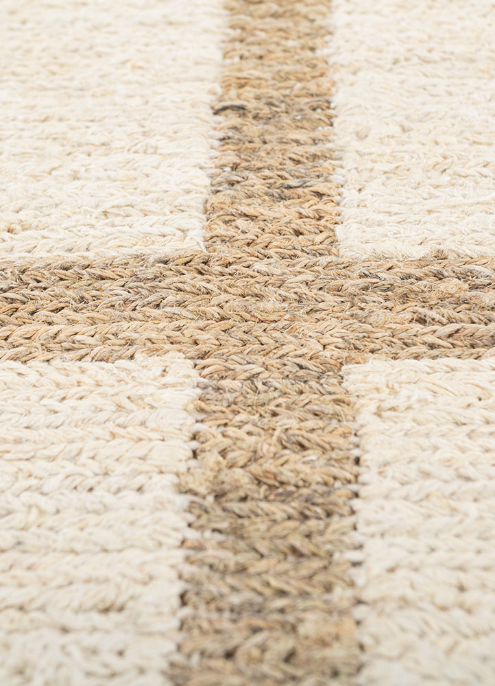 hula ivory jute and hemp hand knotted Rug - CloseUp