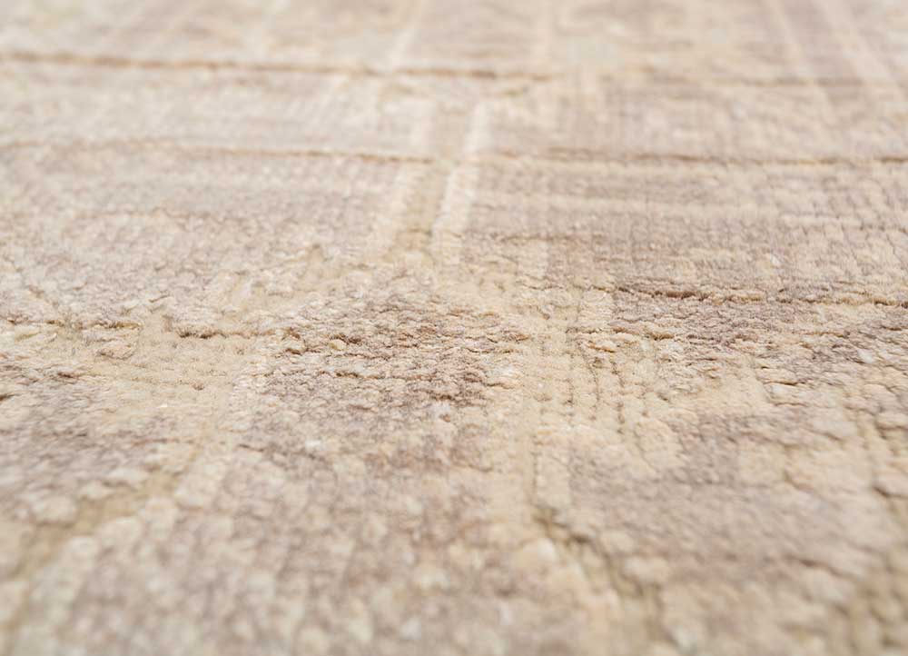 viscaya grey and black wool and bamboo silk hand knotted Rug - CloseUp