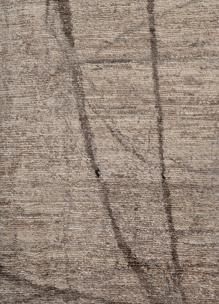 aprezo ivory wool and bamboo silk hand knotted Rug - CloseUp
