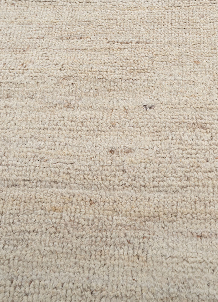 blythe ivory afghan wool and jute hand knotted Rug - CloseUp
