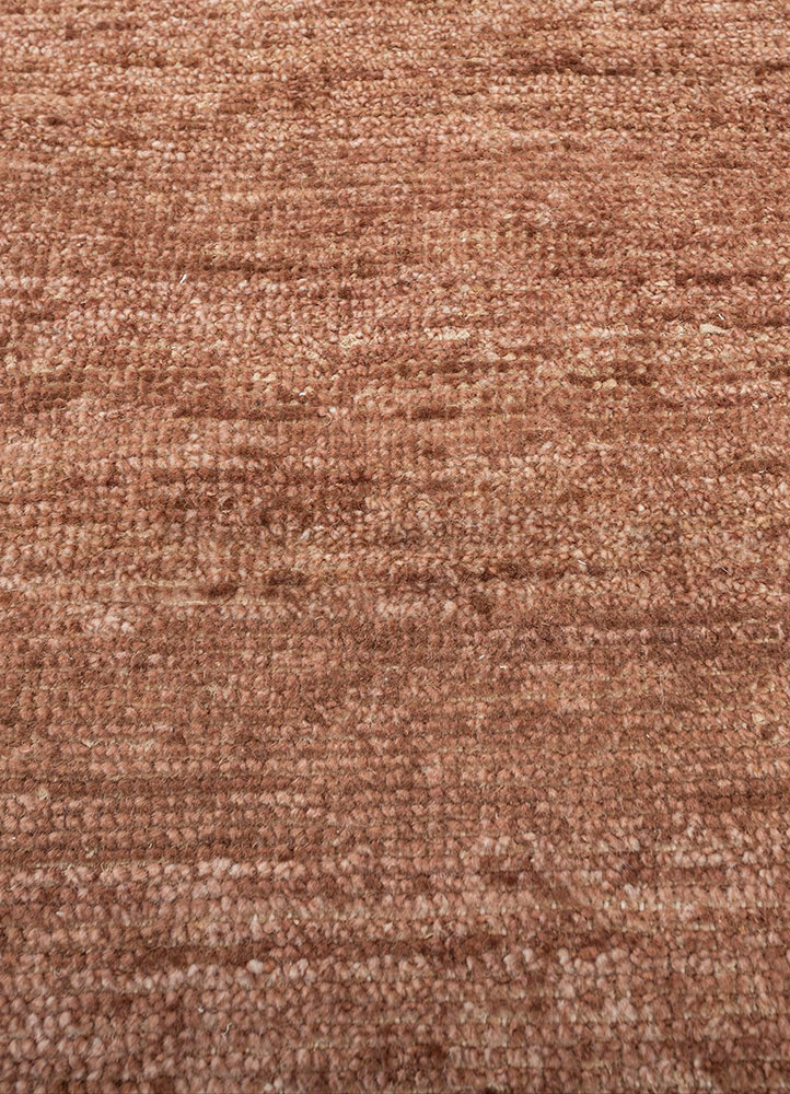 blythe red and orange afghan wool and jute hand knotted Rug - CloseUp