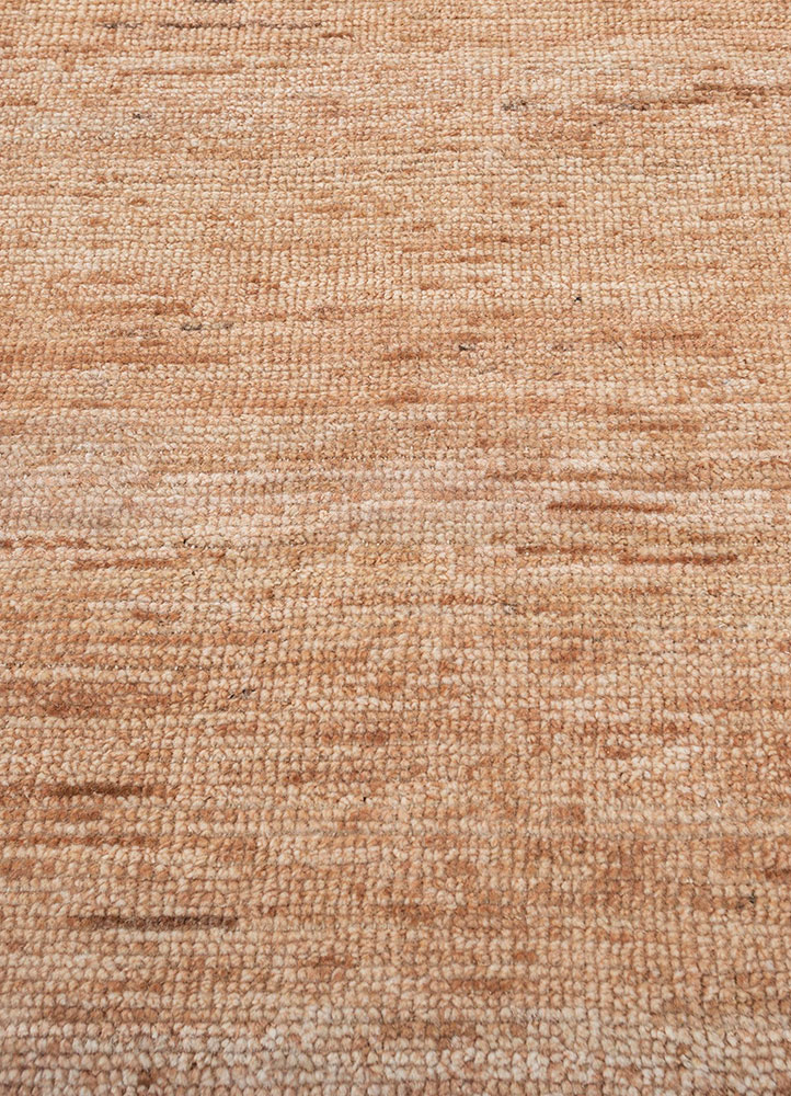 blythe red and orange afghan wool and jute hand knotted Rug - CloseUp