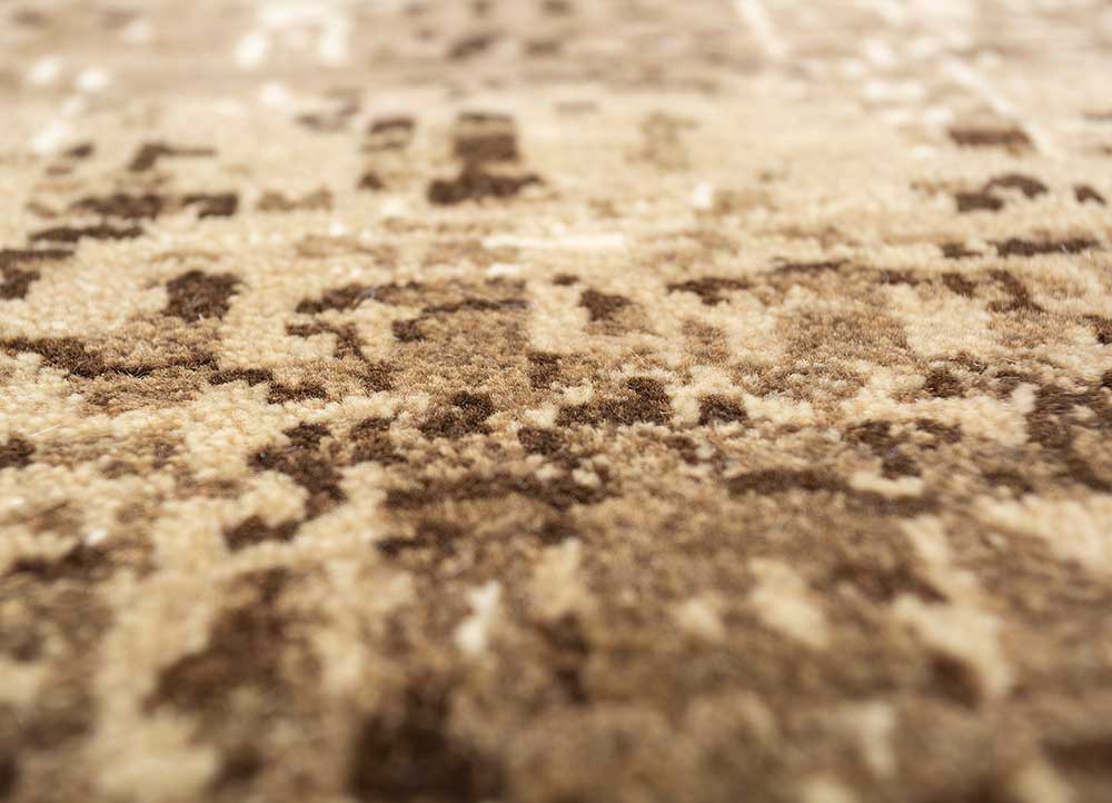 uvenuti gold wool hand knotted Rug - CloseUp