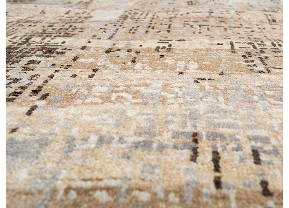 uvenuti gold wool hand knotted Rug - CloseUp