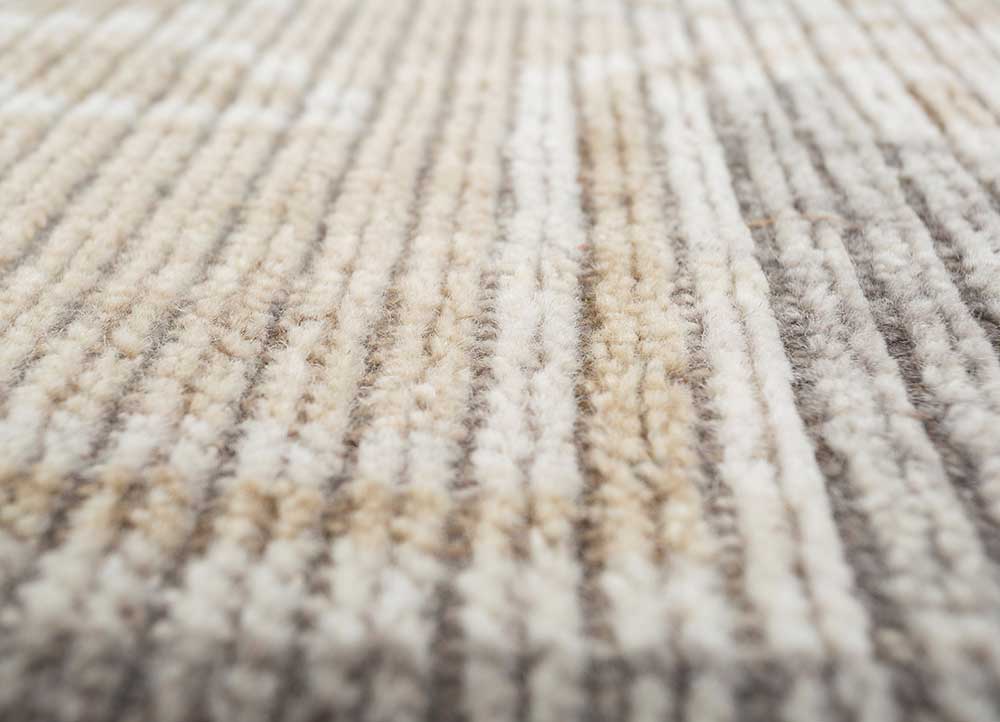 nuray blue wool hand knotted Rug - CloseUp