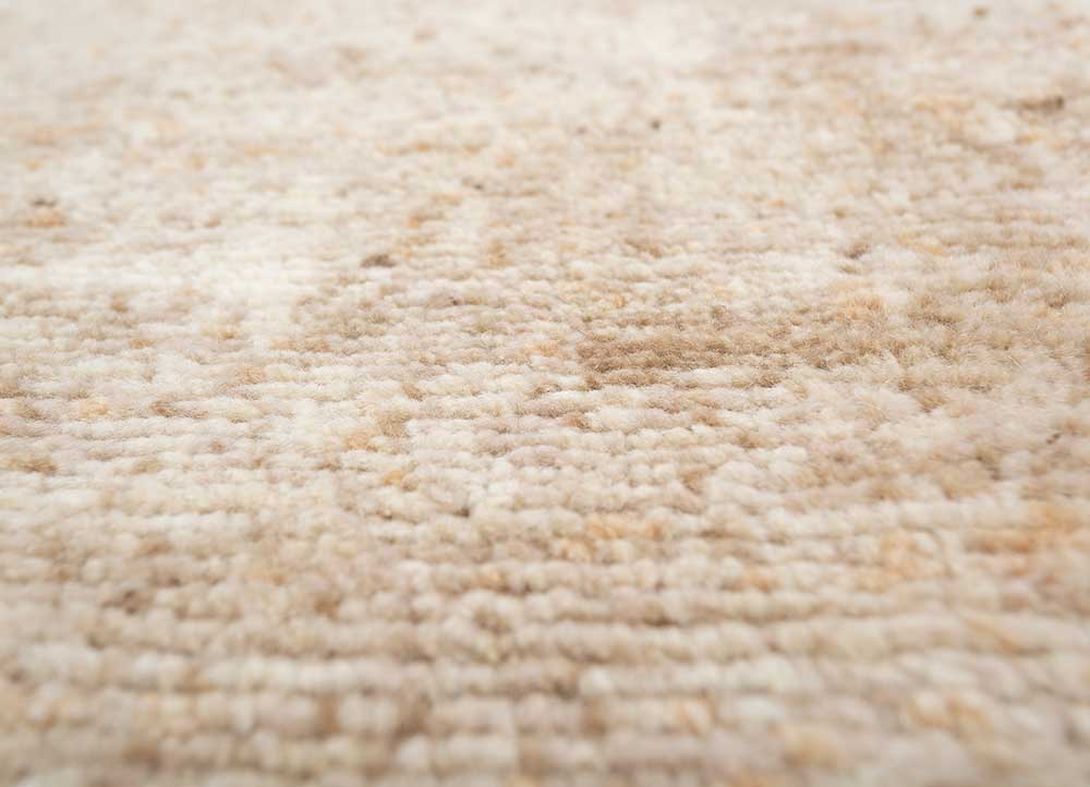 entropy blue wool hand knotted Rug - CloseUp