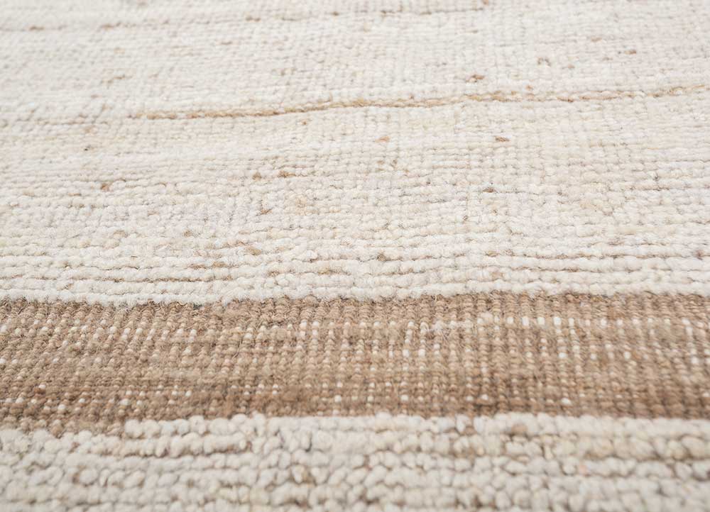 blythe ivory afghan wool hand knotted Rug - CloseUp