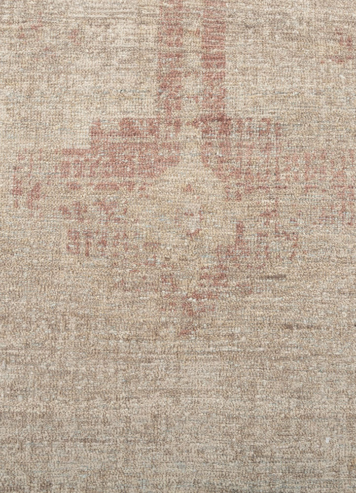 viscaya ivory wool hand knotted Rug - CloseUp