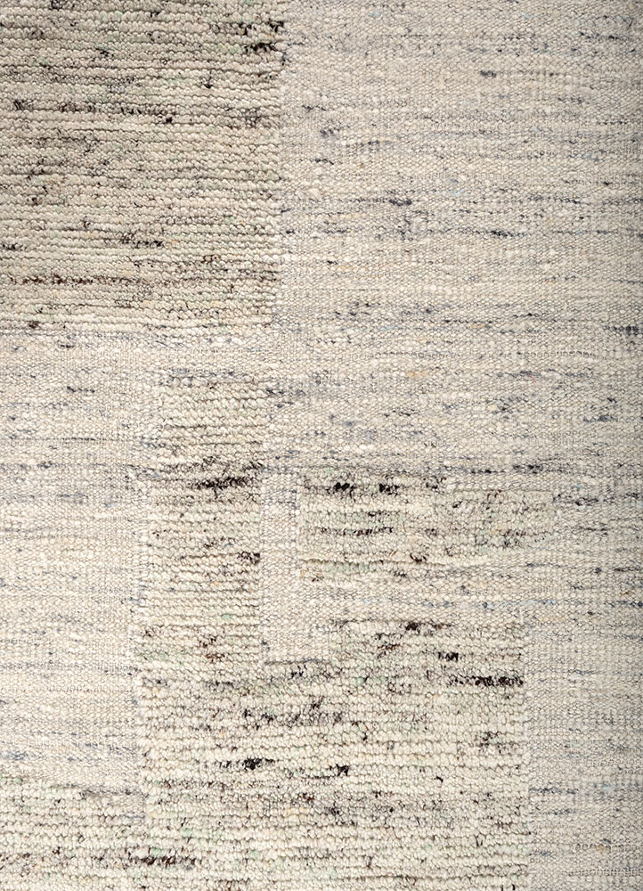 aprezo green wool hand knotted Rug - CloseUp